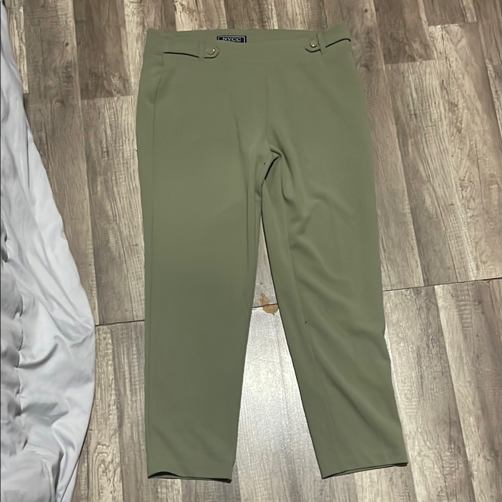 New York & Company Green Chinos Straight Leg